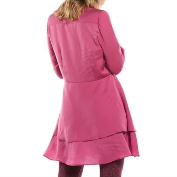 J. Peterman Double Peplum Tunic Dress Plum Purple Size 20 - Picture 2 of 13